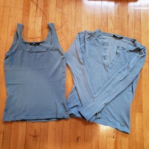 Hugo Boss tank top and long sleeve top